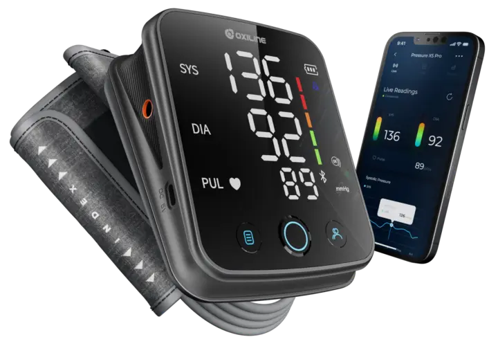 Oxiline Pressure XS Pro Smart Upper-Arm Blood Pressure Monitor