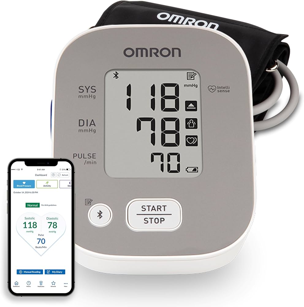 OMRON Bronze Bluetooth Upper Arm Blood Pressure Monitor (BP5150)