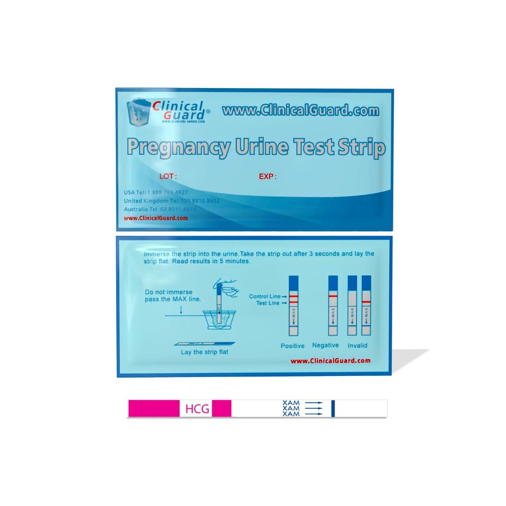 ClinicalGuard Pregnancy Urine Test Strips